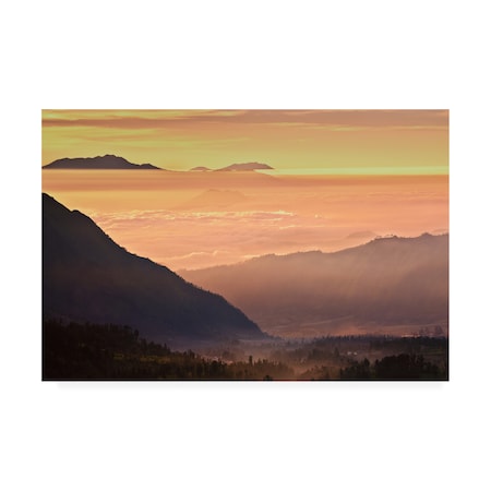 Dan Ballard 'Fog Mountains' Canvas Art,30x47